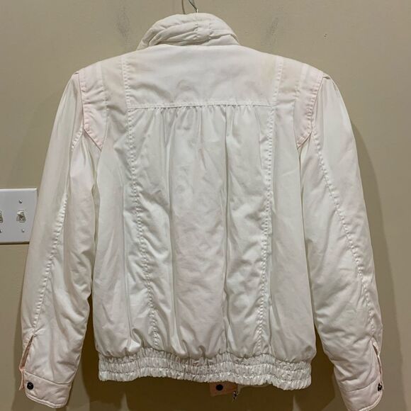 Vintage NYG New York Girl M White Bomber Jacket - Picture 2 of 8